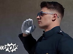 TWINKPOP - Jack Waters Cums As He Gets Pounded On His Back, Occasionally Gets To His Knees To Take  Malik Delgaty's Load hindi asian gay sex videos