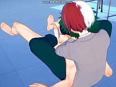 Boku No Hero Academia Yaoi - Heroic Heavens: Deku-Todoroki - Japanese Asian Manga Anime Gay Porn asian living souls gay making love videos