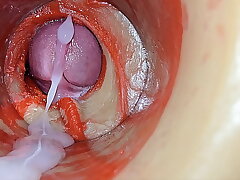Female Insemination - Internal Camera Captures Deep Male Huge Ejaculation hot asian hd gay copulation videos