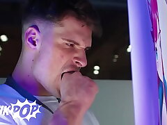 TWINKPOP - Axelle Rose Sucks And Rides Malik Delgaty Chit Taking His Cock Behind The Cubicle gay carnal knowledge videos asian muslim