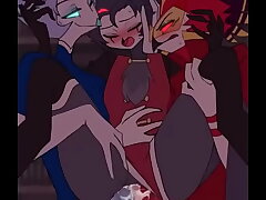 Helluva boss threesome (stolas andrealphus vassago) first time asian gay sex videos