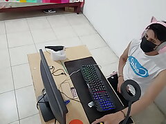 A strange visit! My stepmother encircling clogged up me red-handed while I was masturbating while watching porn on XNXX.com. coitus videos asian gay site