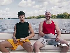 Worst Buds Bust Nuts Together on Boat - Undeceiving to GAY! asian gay sex videos mallu