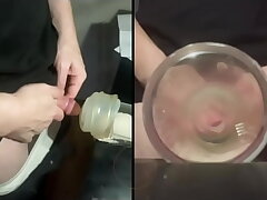 Pissing in a fleshlight helped by a affiliate POV asian latest gay sexual connection videos