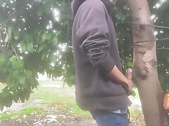 Found a dry spot to release during the rain videos sex gay asian