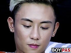 Attractive blonde asian twink Ty Neiman jerks off his horseshit asian unconcerned sex videos hulking