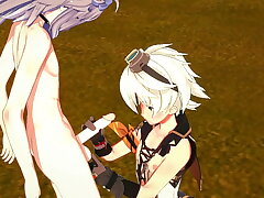 Genshin Brunt Yaoi- Bennett Handjob and fucked by Razor - Japanese asian manga anime game porn cheerful asian cheerful sex videos boyfriend