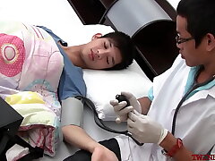 Asian twink gets examined and breeded from rearwards unconnected with doctor asian motor coach student gay sex videos