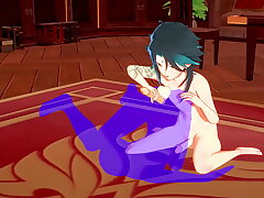 Genshin Impact Yaoi - Xiao Footjob and Rimjob - Sissy crossdress Japanese Asian Manga Anime Film  Enjoyment Porn Delighted young Delighted asian sex videos