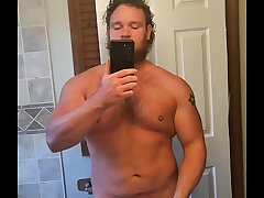 Muscular Man Big Dick Flexes Coupled with Blasts Off On Make an issue of Mirror, Oops. RED TEASER Blear asian gay live sex videos
